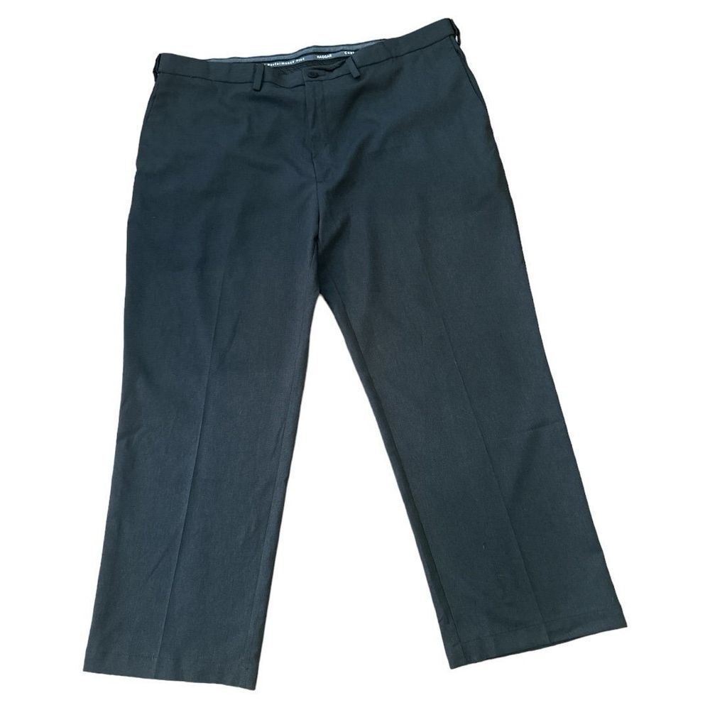 Mens Haggar‎ Grey Dress Pants Size 44x29